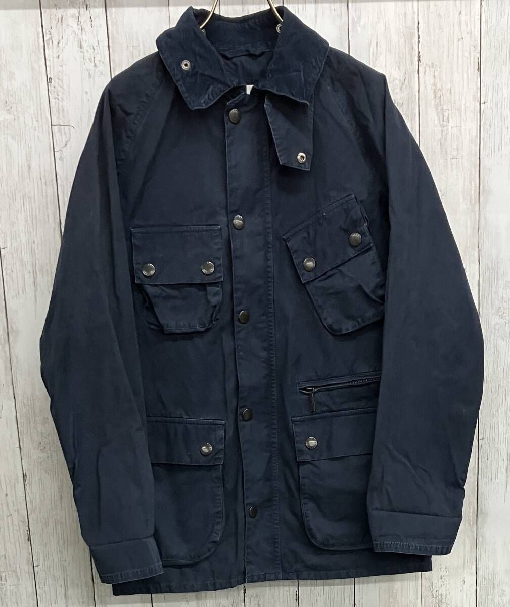 Barbour WHITE ジャケット バブアー ホワイトマウンテニアリング ネイビー size 36