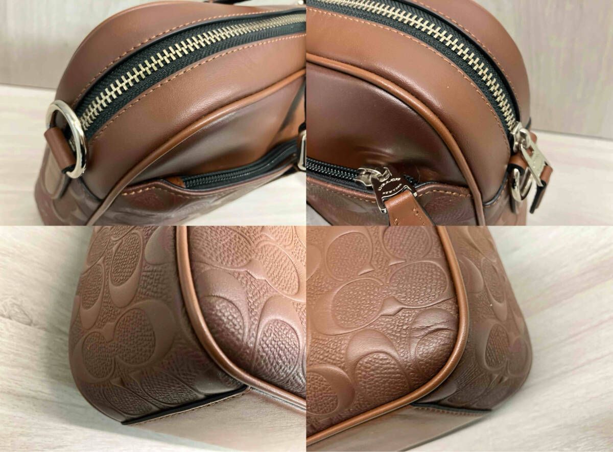  COACH シグネチャー F 24660 ブリーフケース 2 way ブラウン レジー ショルダーストラップ付き その他 小物
