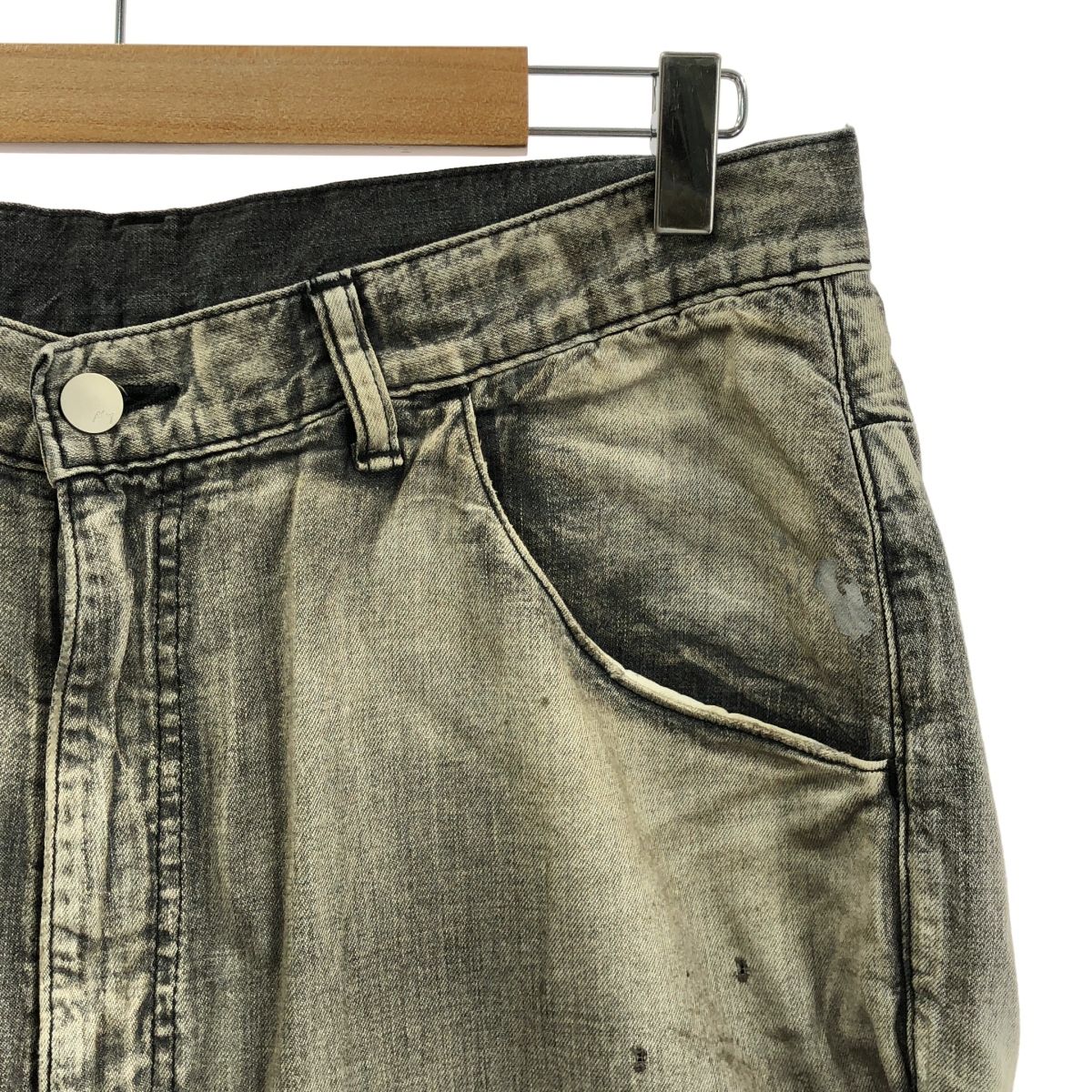 美品】 ANCELLM / アンセルム | LIGHT OZ WIDE STRAIGHT DENIM PANTS 