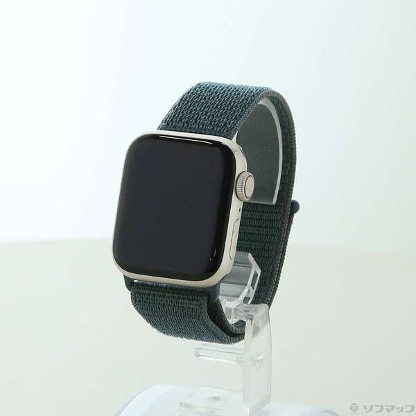 〔 品〕 Apple Watch SE 第2世代 GPS Cellular 40 mm スターライトアルミニウムケース レイクグリーンスポーツループ 349