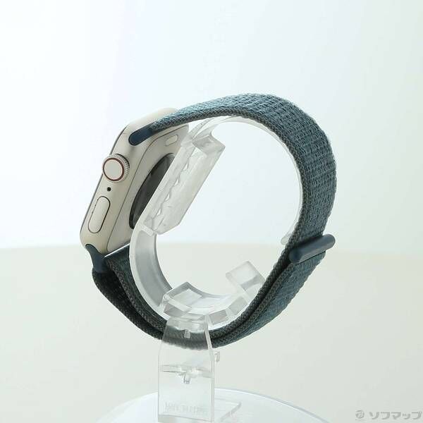 〔 品〕 Apple Watch SE 第2世代 GPS Cellular 40 mm スターライトアルミニウムケース レイクグリーンスポーツループ 349