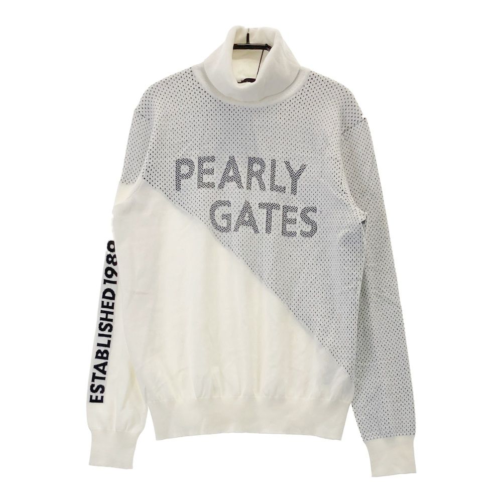 サイズ：0 PEARLY GATES パーリーゲイツ 2024年 タートル ニット