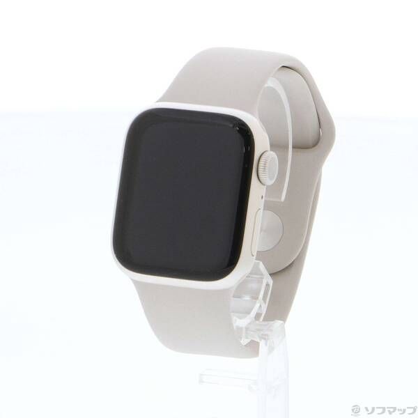 〔 品〕 Apple Watch Series 9 GPS 41 mm スターライトアルミニウムケース スターライトスポーツバンド 344