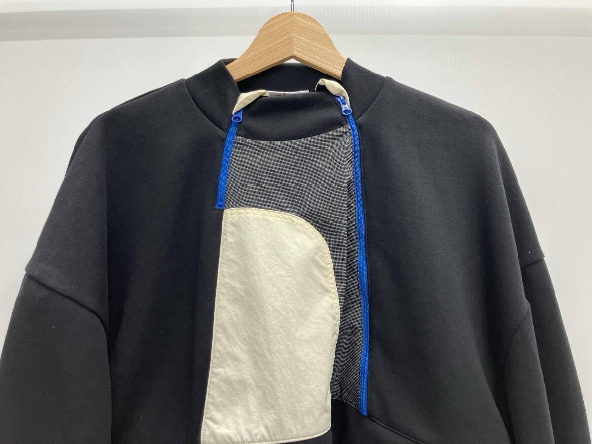 nagonstans ナゴンスタンス DOCKING ドッキングプルオーバー -1211 ブラック ベージュ Mサイズ