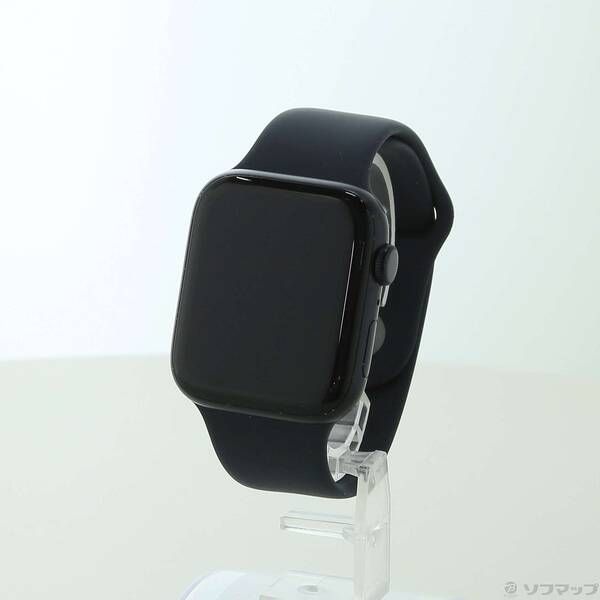 〔 品〕 Apple Watch SE 第2世代 GPS 44 mm ミッドナイトアルミニウムケース ミッドナイトスポーツバンド 344