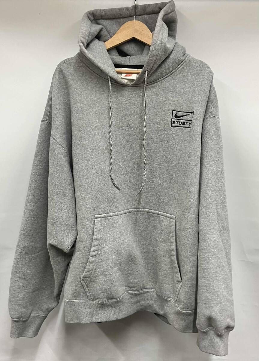 NIKE STUSSY ナイキ ステューシー DJ 9488 063 プルオーバーパーカー 22 SS サイズ L ポケット近くの汚れ有