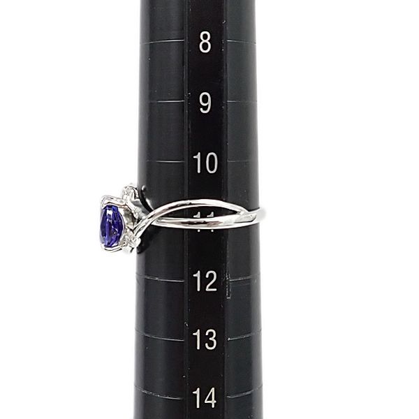 タンザナイト リング ダイヤモンド Pt 900 透かし ゾイサイト 宝正 903753