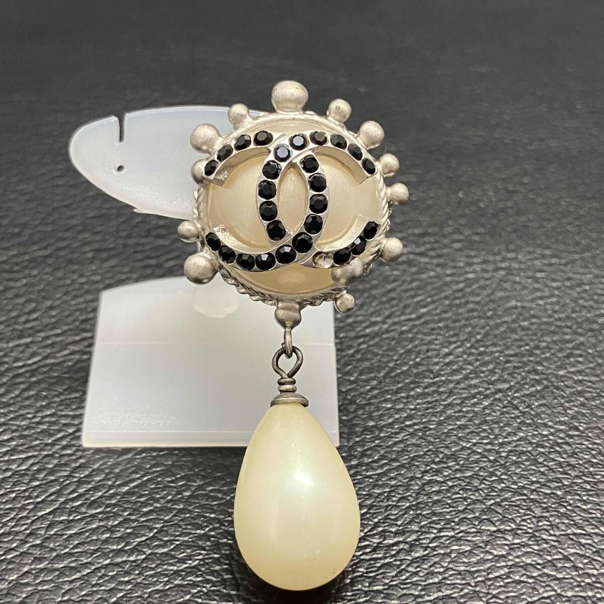 CHANEL シャネル ココマーク デザイン ピアス 片方のみ 02 C シルバー