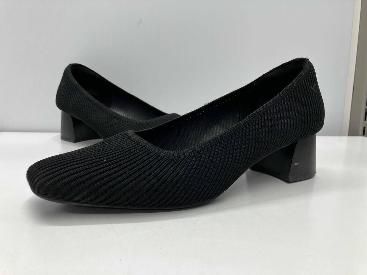 VIVAIA ビバイア スクエアトゥ チャンキーヒール パンプス ブラック サイズ39.5