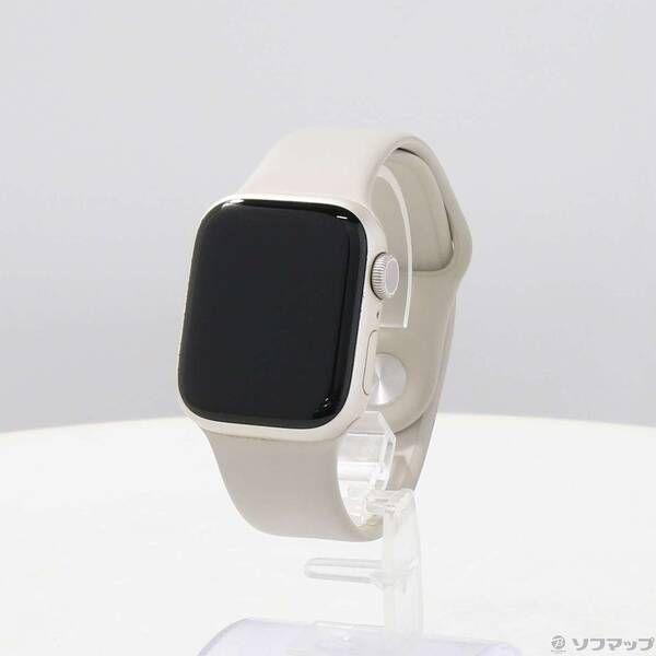 〔 品〕 Apple Watch Series 7 GPS 41 mm スターライトアルミニウムケース スターライトスポーツバンド 198