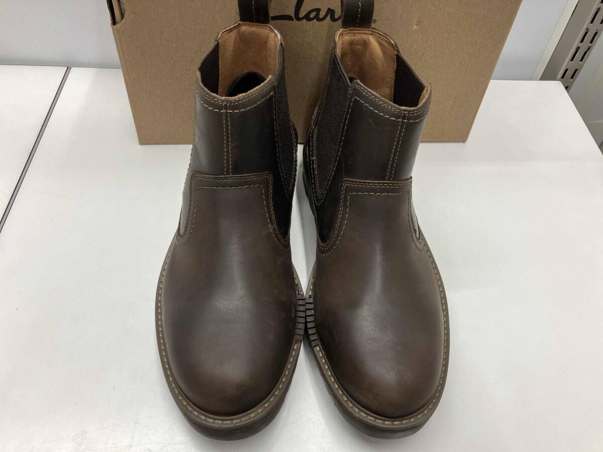き Clarks クラークス UP サイドゴア 防水ブーツ ブラウン 26.5 cm 68866 9 1 2