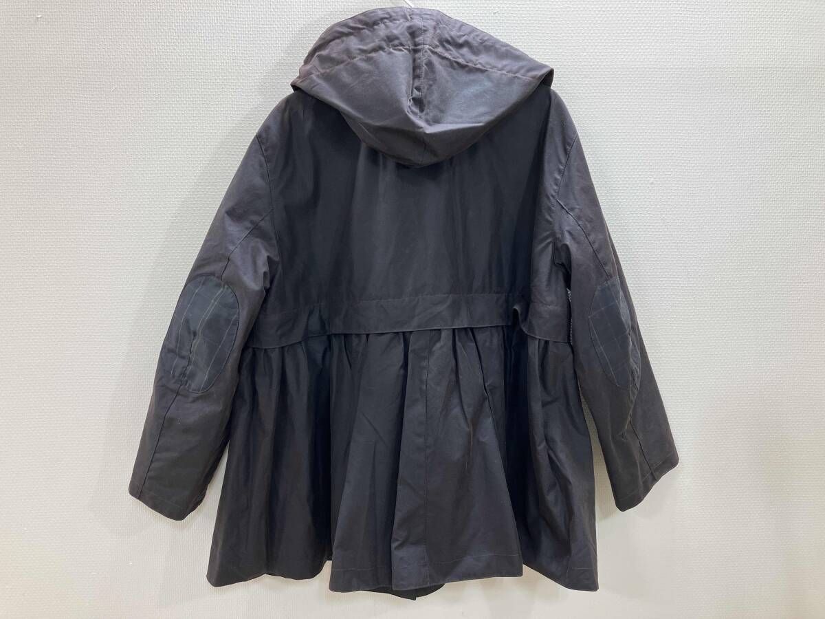 BARBOUR バブアー GANNI オイルジャケット ワックスジャケット デザインジャケット 2 wayジャケット ダークブラウン UK 10 秋冬