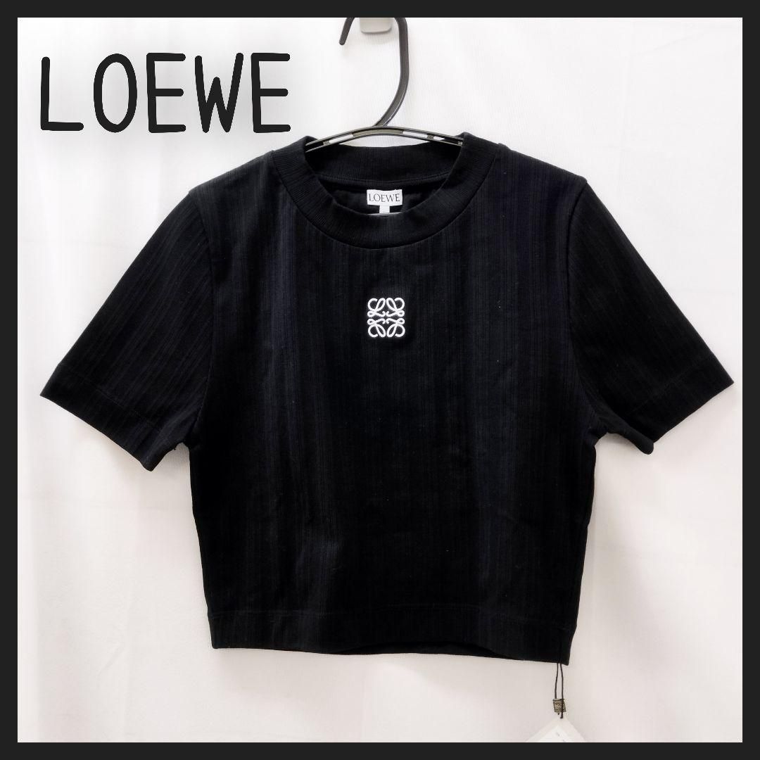 タグ付】LOEWE アナグラムクロップドトップス ブラック - メルカリ