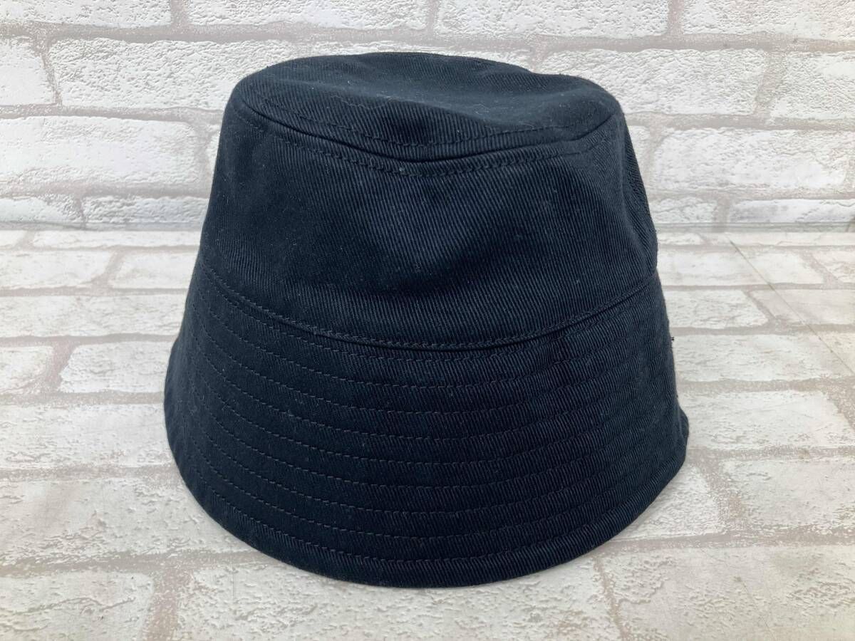 PATOU パトゥ コットン バケットハット レディース ブラック 帽子 ロゴ 刺繍