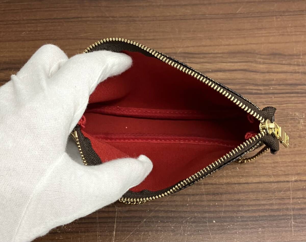  LOUIS VUITTON ダミエ FL 2057 ミニポシェットアクセソワール バッグ 鑑定書付き その他 小物