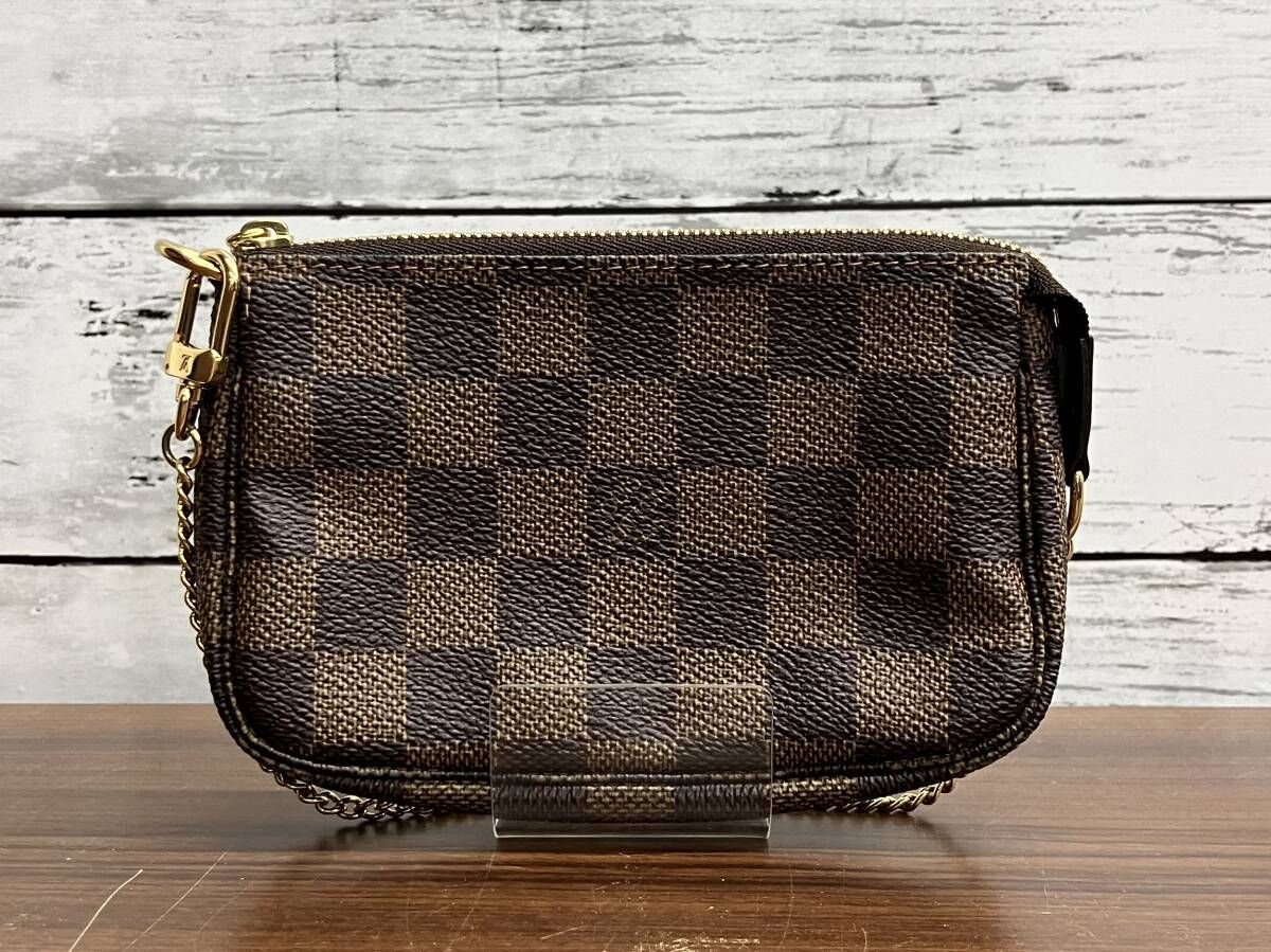 LOUIS VUITTON ダミエ FL 2057 ミニポシェットアクセソワール バッグ 鑑定書付き