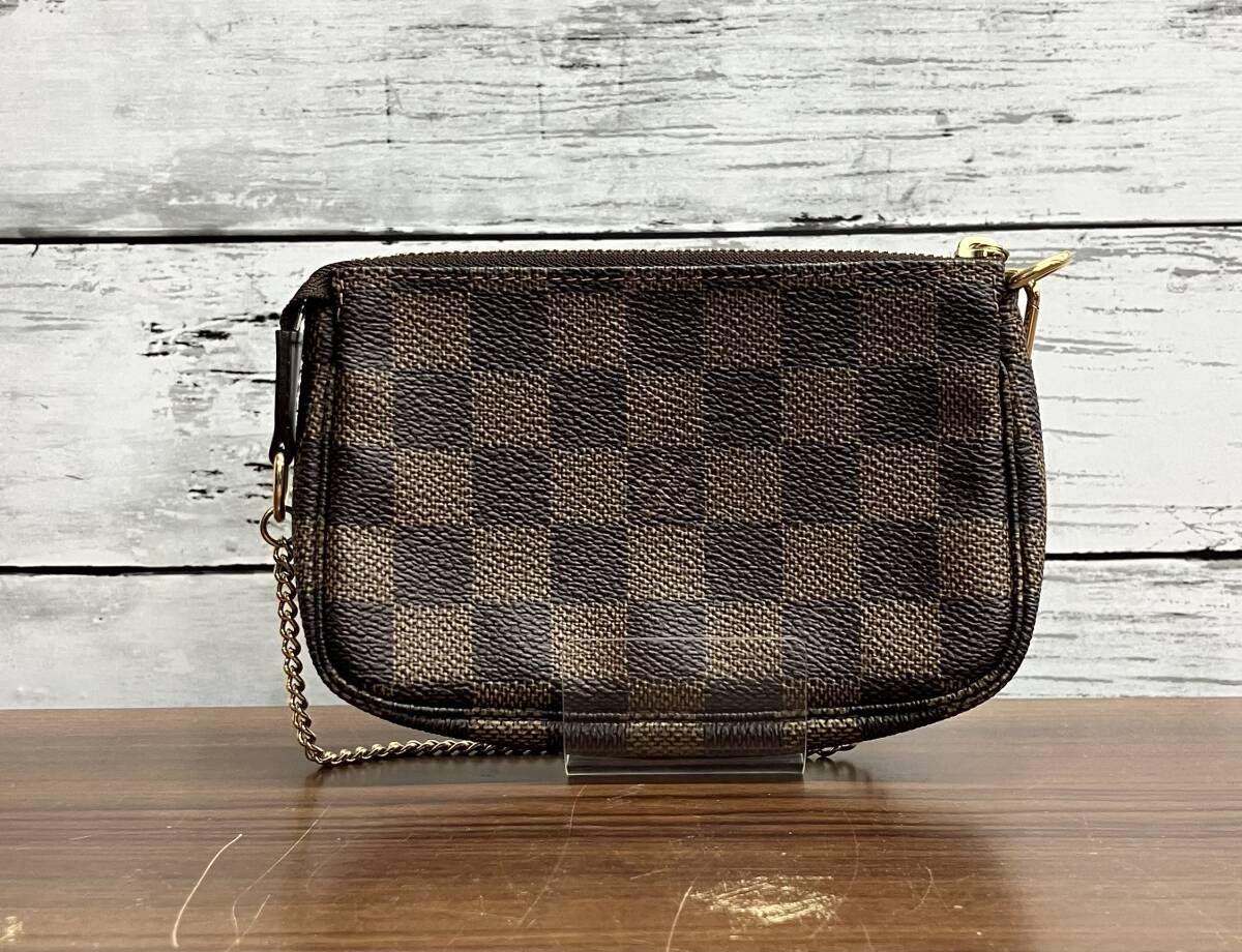 LOUIS VUITTON ダミエ FL 2057 ミニポシェットアクセソワール バッグ 鑑定書付き