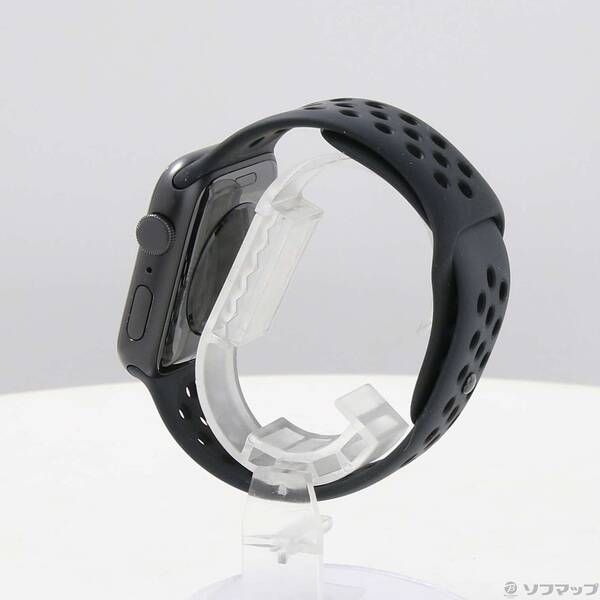 〔 品〕 Apple Watch SE 第1世代 Nike GPS 44 mm スペースグレイアルミニウムケース アンスラサイト ブラックNikeスポーツバンド 198