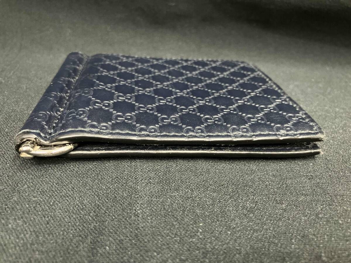 GUCCI グッチ マイクログッチシマ 二つ折り マネークリップ 544478