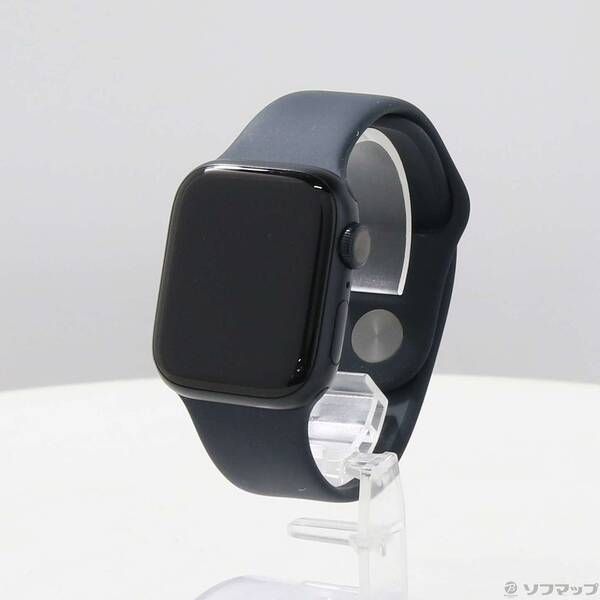 〔 品〕 Apple Watch Series 7 GPS 41 mm ミッドナイトアルミニウムケース ミッドナイトスポーツバンド 262