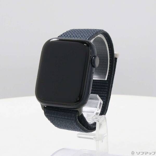 〔 品〕 Apple Watch Series 9 GPS 45 mm ミッドナイトアルミニウムケース ミッドナイトスポーツループ 198