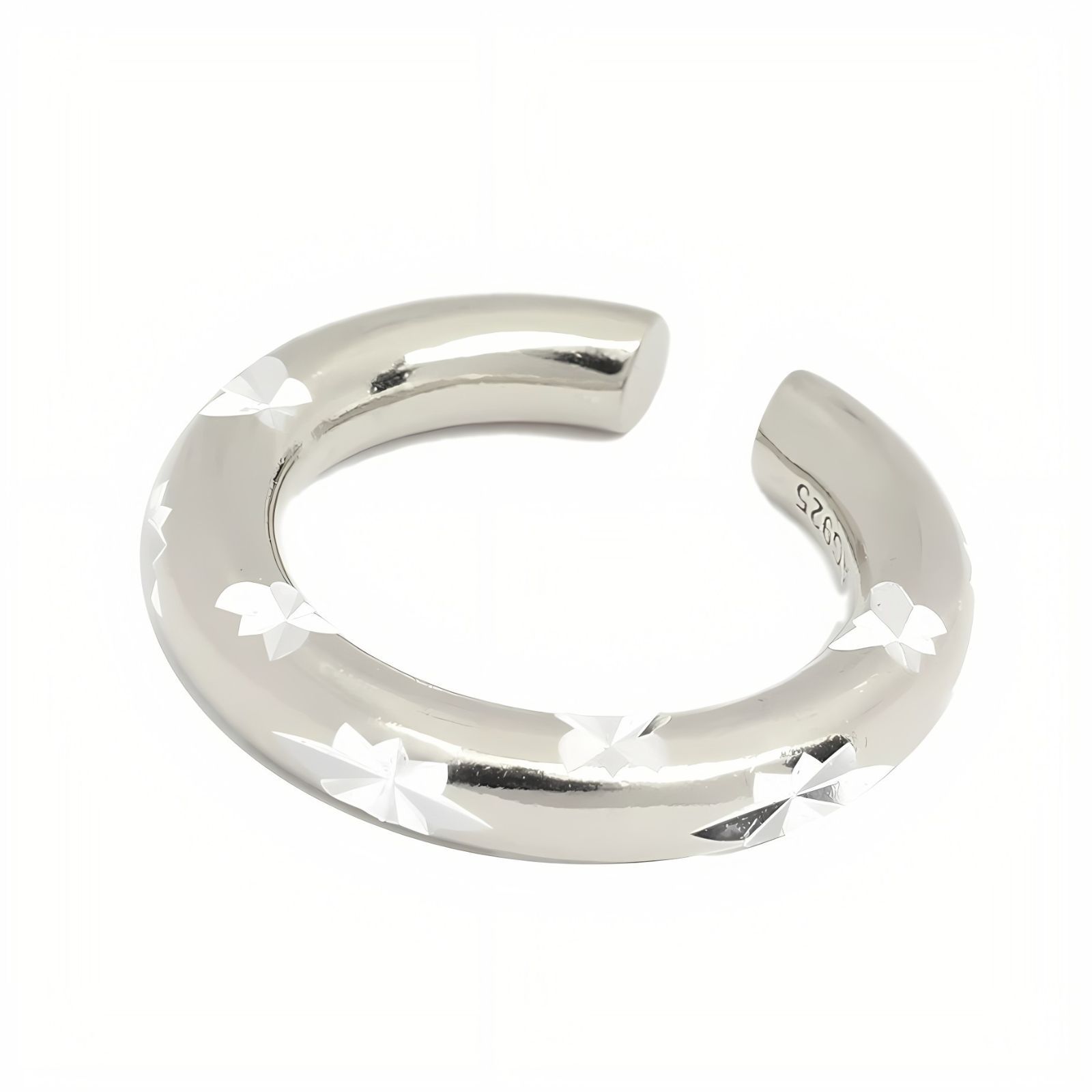 ギフト対応可 サスキア ディツ SASKIA DIEZ イヤーカフ BOLD EARCUFF NO 3 STAR スター彫刻 シルバー 片耳用 レディース シンプル スタイリッシュ ジュエリー ブランド おしゃれ 記念 プレゼント