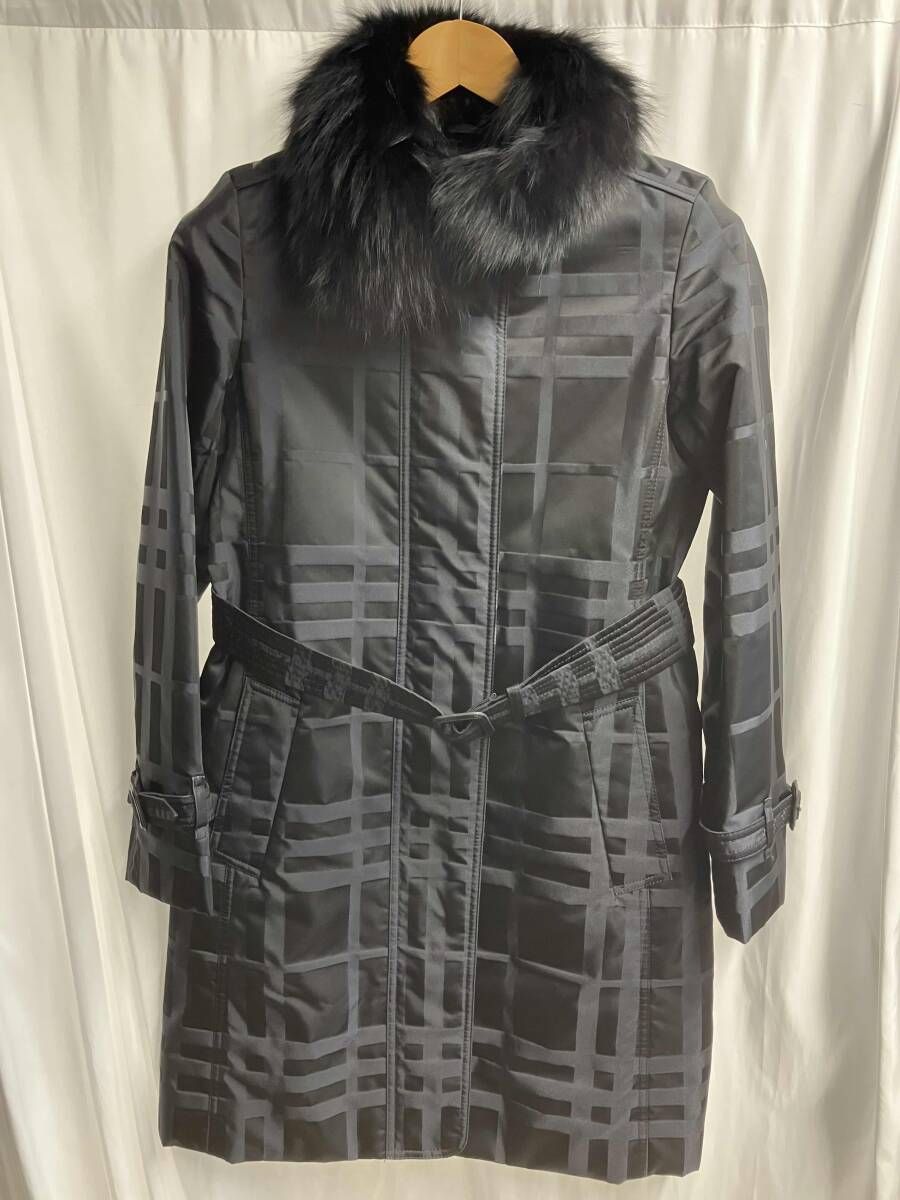BurberryLondon フォックスファー ステン コート 三陽商会