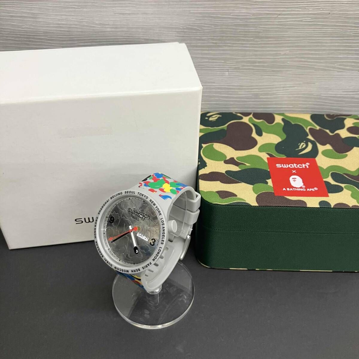 Swatch×A BATHING APE スウォッチ アベイシングエイプ TOKYO GRAY