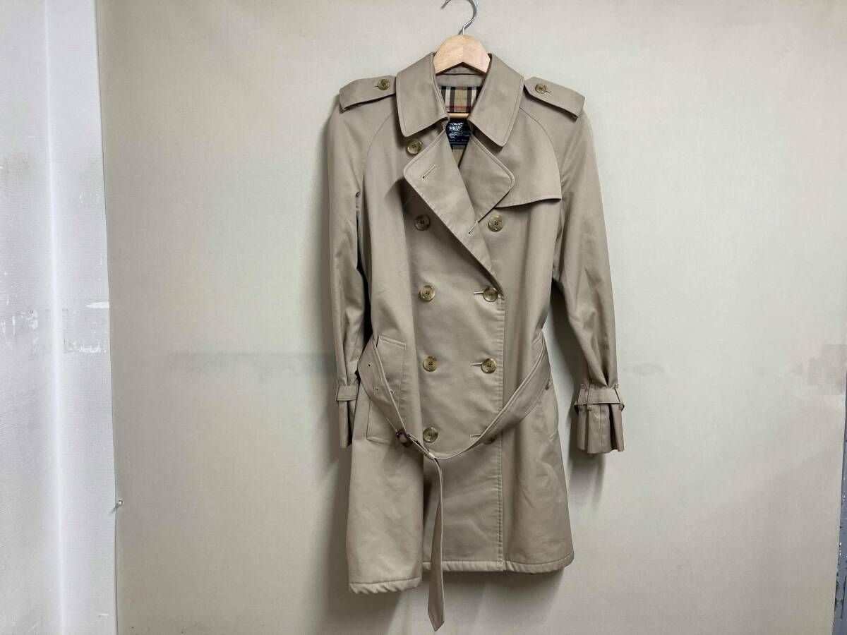 Burberry s バーバリーズ トレンチコート ダブルブレスト MADE IN ENGLAND イングランド製 UK レディース ベージュ