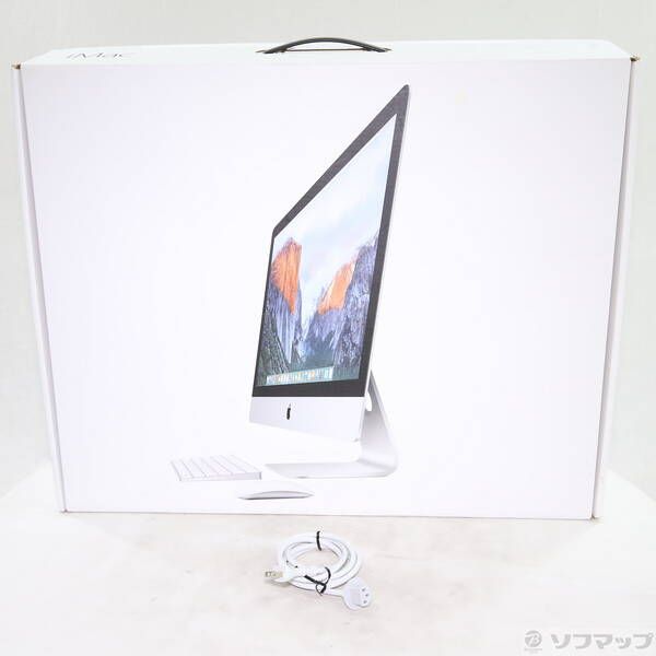 中古品〕 iMac 27-inch Late-2015 MK482J／A Core_i7 4GHz 32GB Fusion
