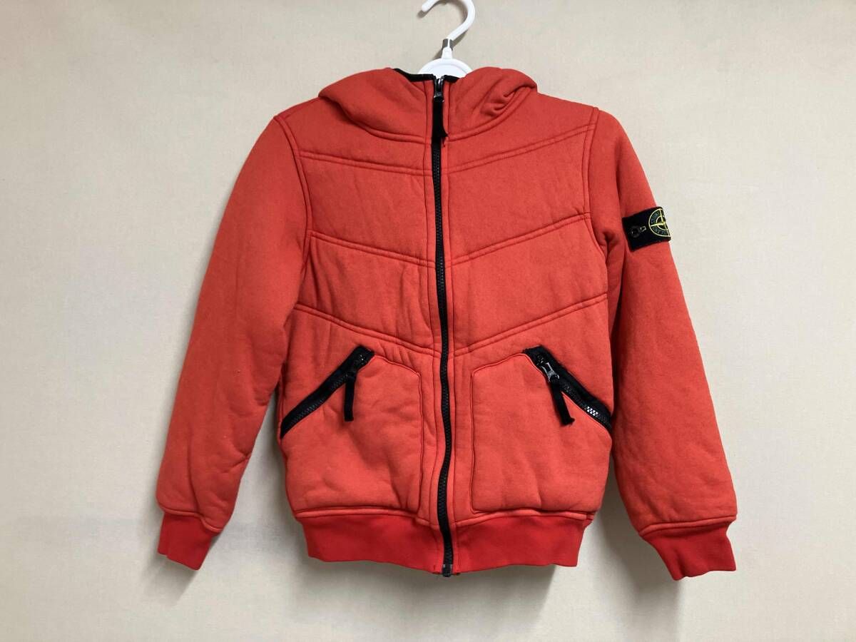 STONE ISLAND Junior ストーンアイランド ジュニア 2012 AW スウェット ジップアップジャケット フーディー レッド サイズ140 cm