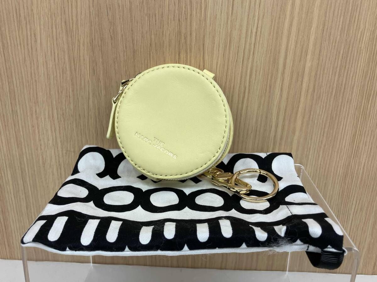 MARC JACOBS マークジェイコブズ コインケース コンパクト ストラップ付き 保存袋あり イエロー 通年