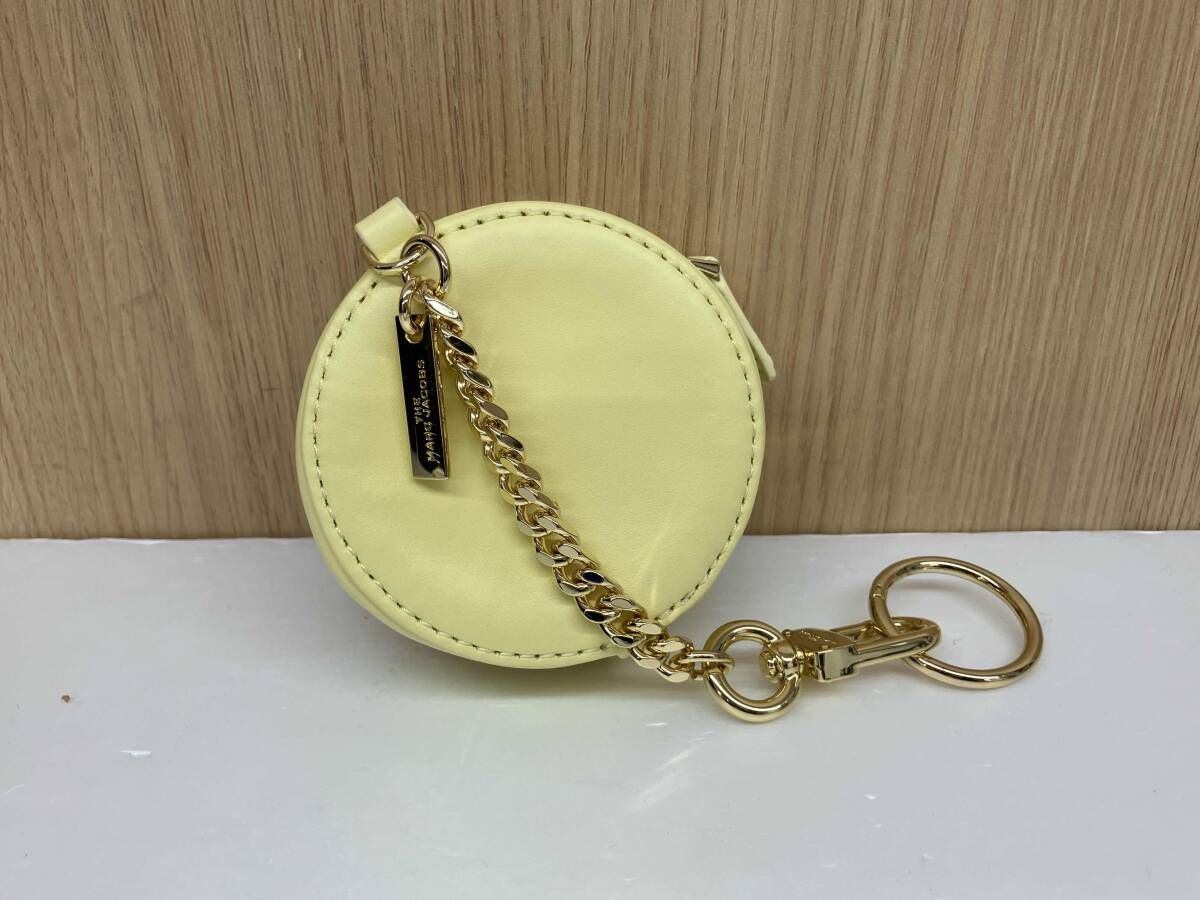 MARC JACOBS マークジェイコブズ コインケース コンパクト ストラップ付き 保存袋あり イエロー 通年