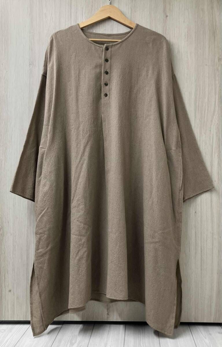 ヨーガンレール☆22冬☆フィールズ☆ウールコットンインターシャクシュ襟OP 低 価格 通販ファッション - ヨーガンレール☆22冬☆フィールズ