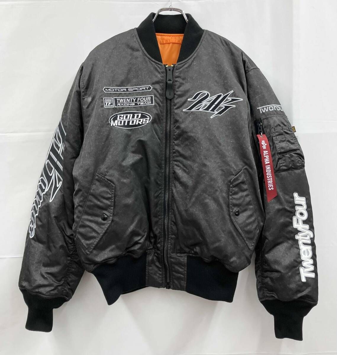 24karats × アルファ リバーシブル フライトジャケット ブラック L 24karats × アルファ リバーシブル フライトジャケット ブラック L