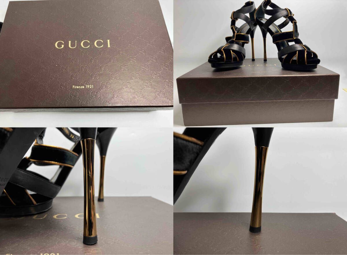  GUCCI 265881 ベロアサンダル 衣料 サンダル サンダル ミュール