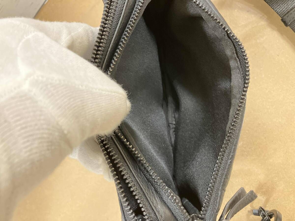 レザーウエストポーチ レザーボディーバッグ