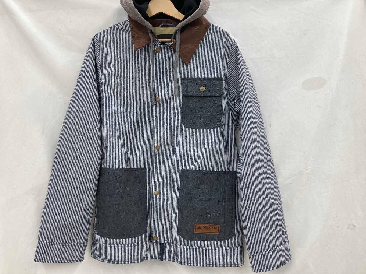 BURTON Mens XS スノーボードジャケット 参考価格27000円 ストライプ
