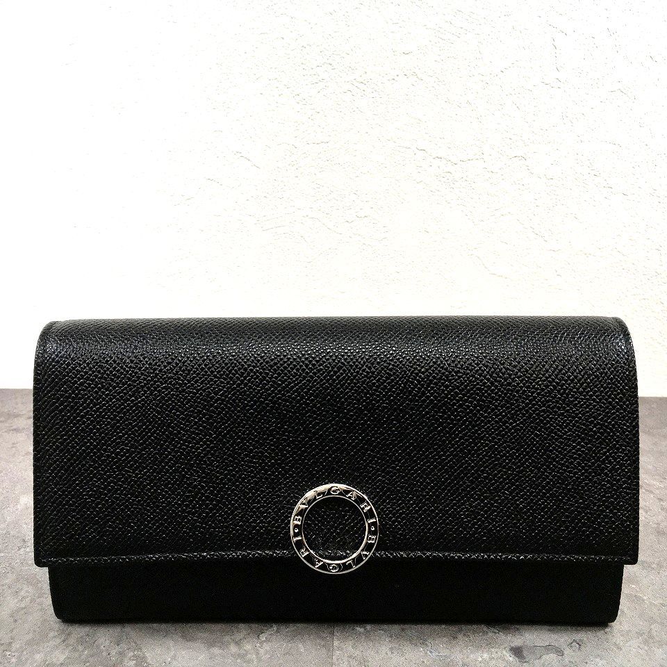 325 み BVLGARI 長財布 ブラック ブルガリブルガリ クリップ ビーゼロワン
