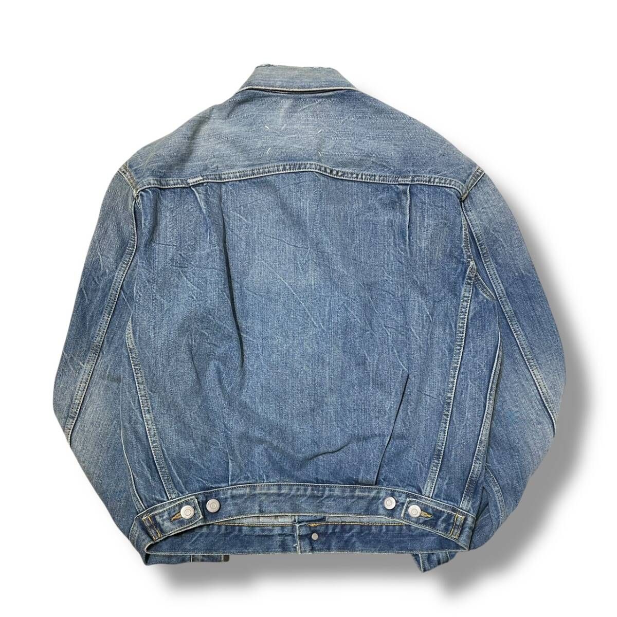 21 ss Maison Margiela 10 デストロイデニムジャケット サイズ44 インディゴブルー メゾンマルジェラ