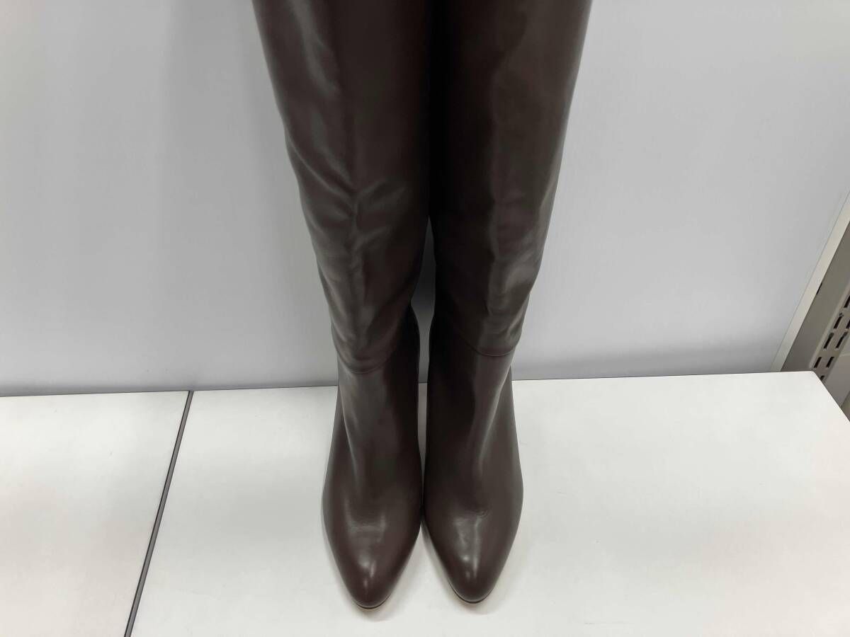 PELLICO ペリコ ニーハイロングブーツ ダークブラウン レザー サイズ36