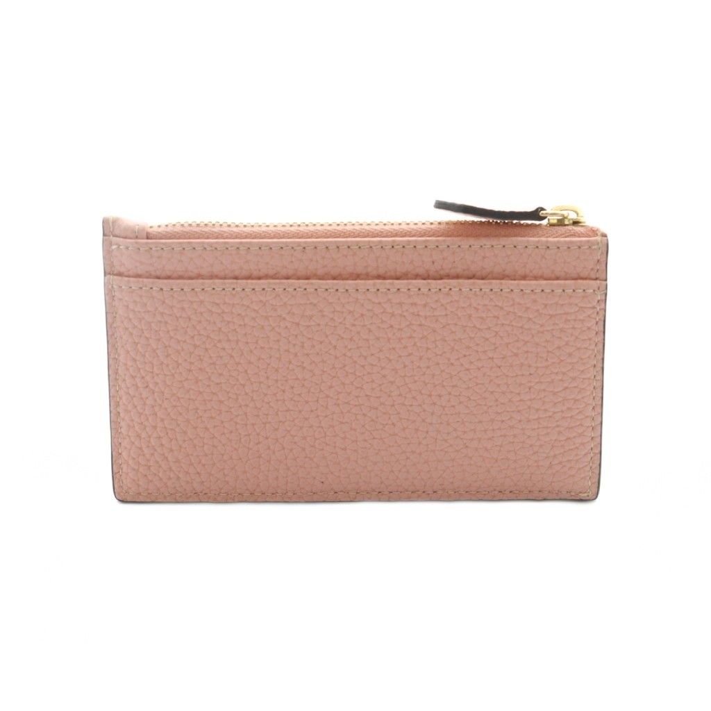 ボナベンチュラ ミニジップカードホルダーウォレット ミニ財布 小銭入れ レザー ピンク BWAT 8 R-PK MI OS