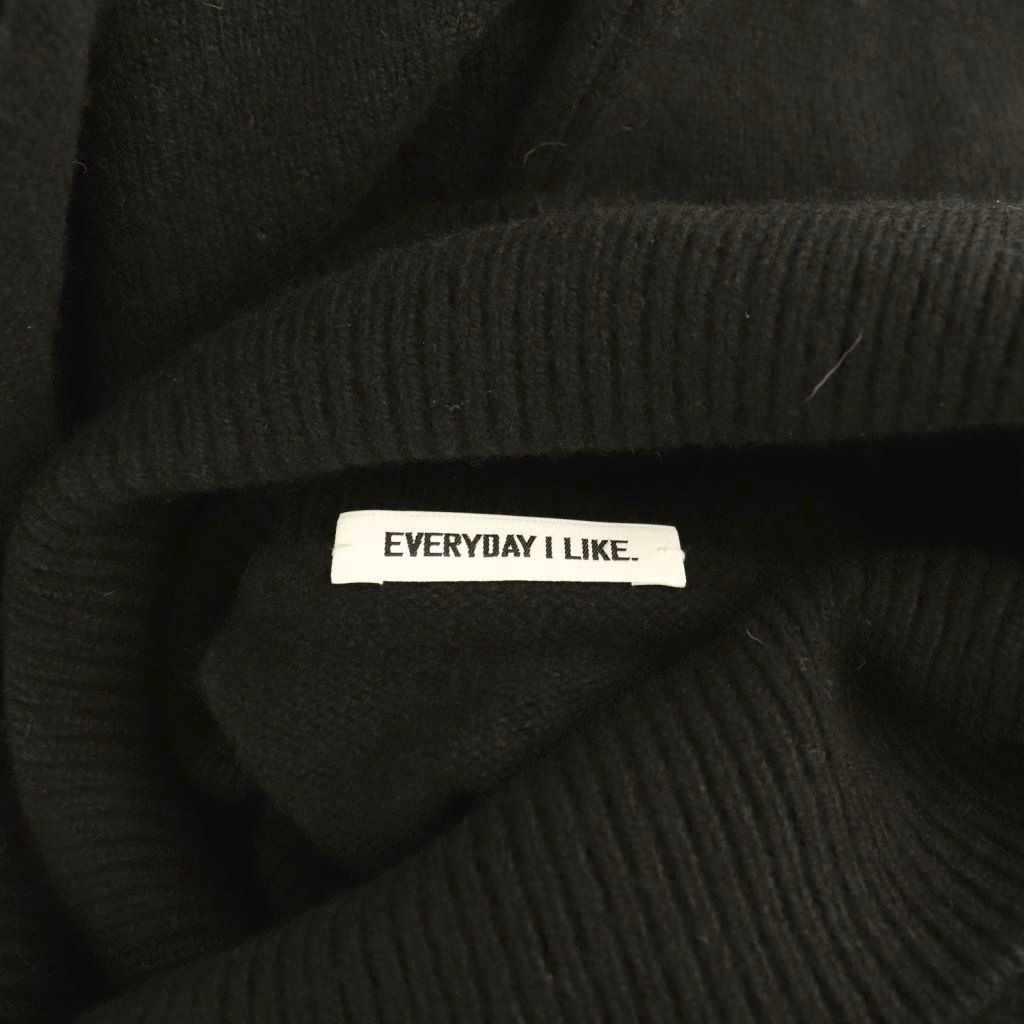  ドゥーズィエムクラス CLASSE エブリデイアイライク I LIKE 25 AW Light タートルネック ニットワンピース ミニ 長袖 MUSE de Deuxieme ブラック HK OS 長袖 七分袖 ミニワンピース