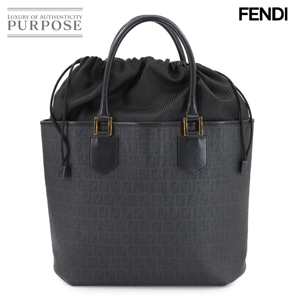 新品同様 フェンディ FENDI ズッキーノ トート バッグ キャンバス