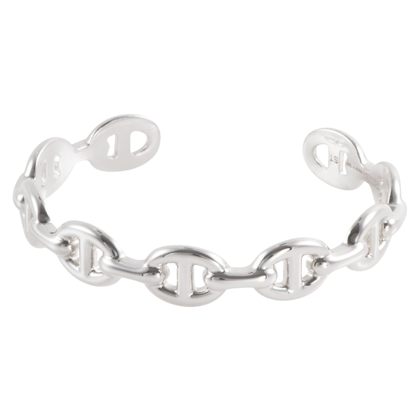 HERMES エルメス Chaine d Ancre Enchainee シェーヌダンクル アンシェネMM バングル ブレスレット シルバー