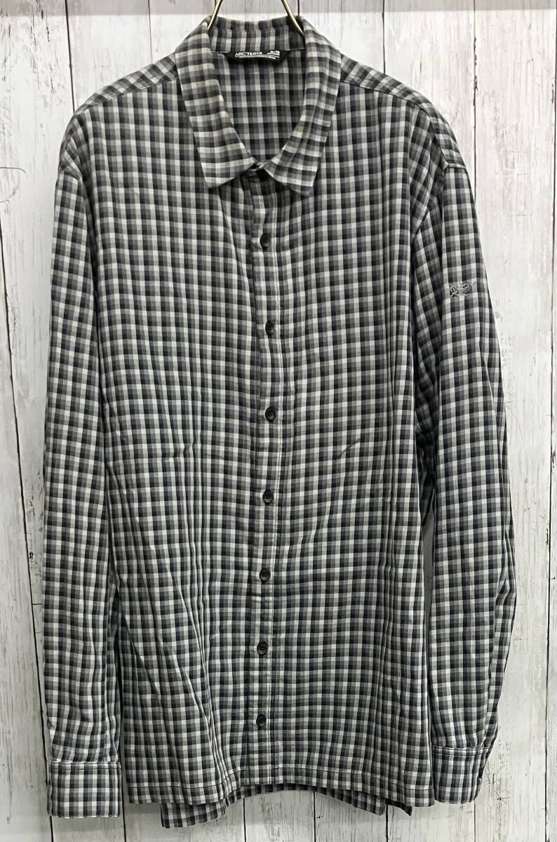 ARC TERYX SHIRT LS アークテリクス 長袖シャツ チェック柄 27809-129556-06 21 size XL