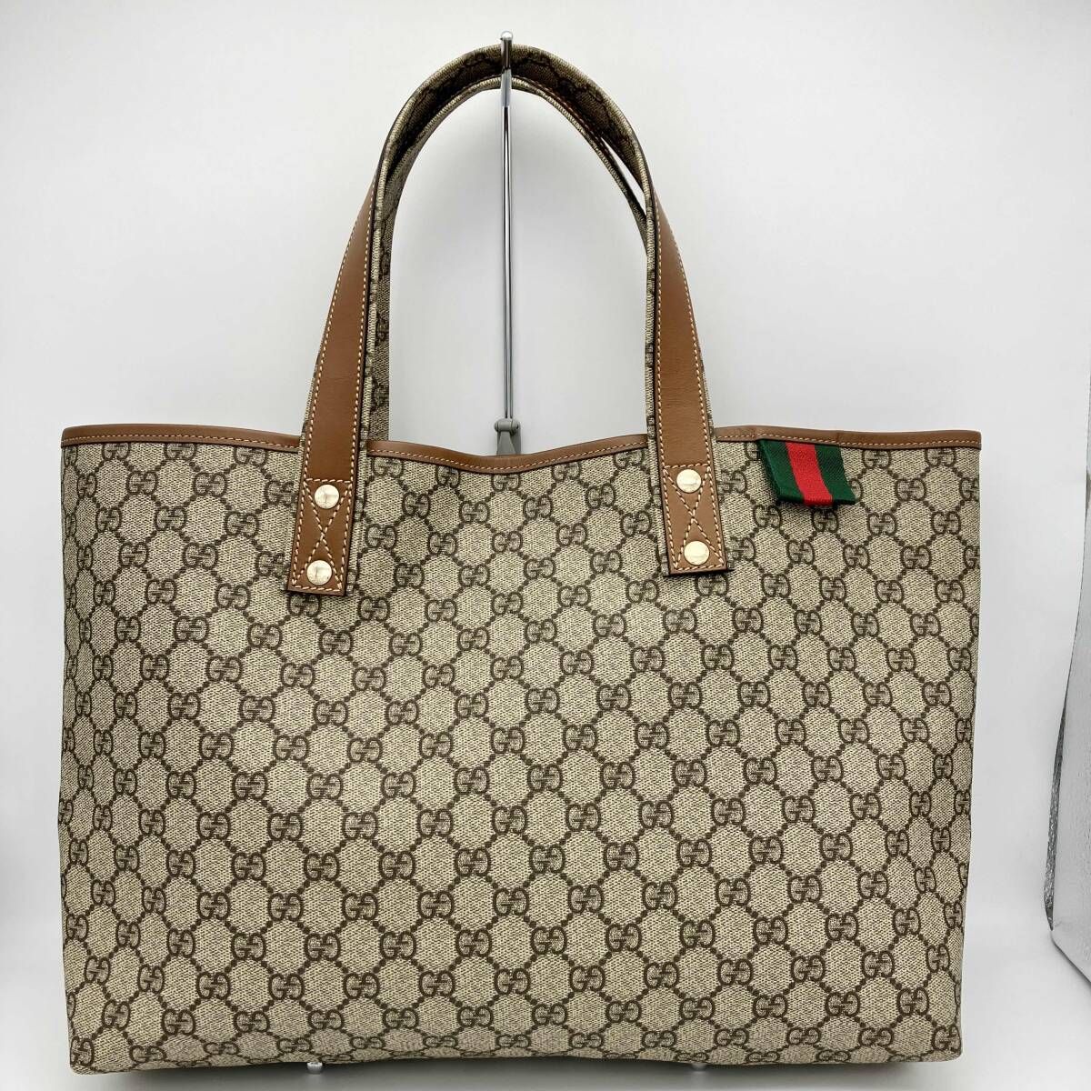 GUCCI グッチ GGスプリーム シェリーライン 211134 493492 ニューセレリア トートバッグ