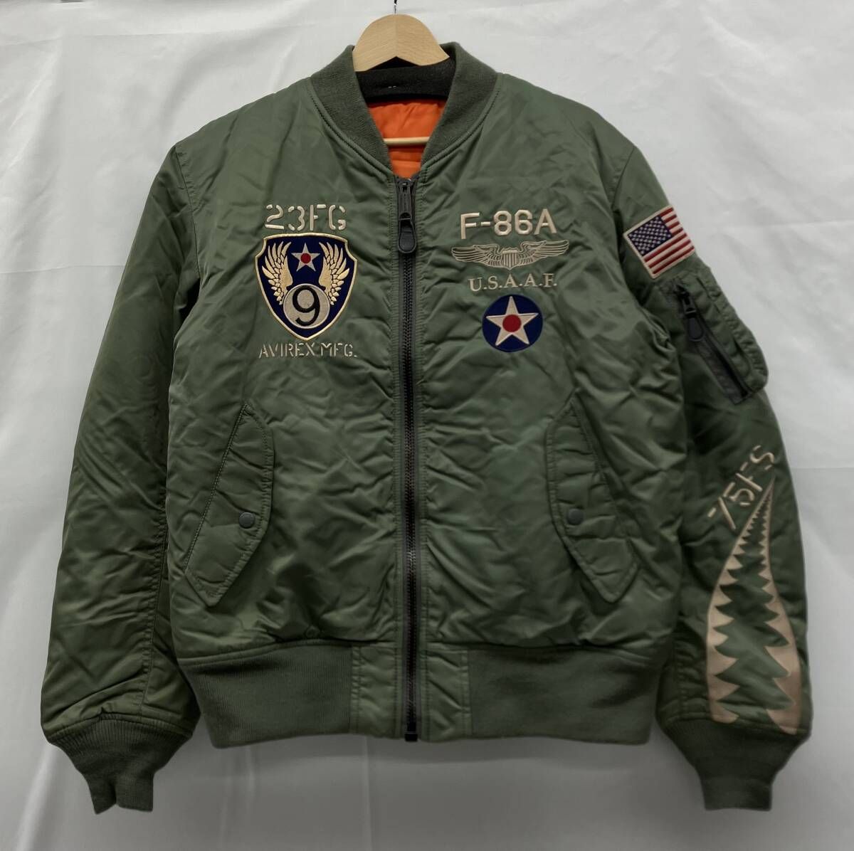 AVIREX MA-1 6172151 アヴィレックス FLYING SHARKS ミリタリー