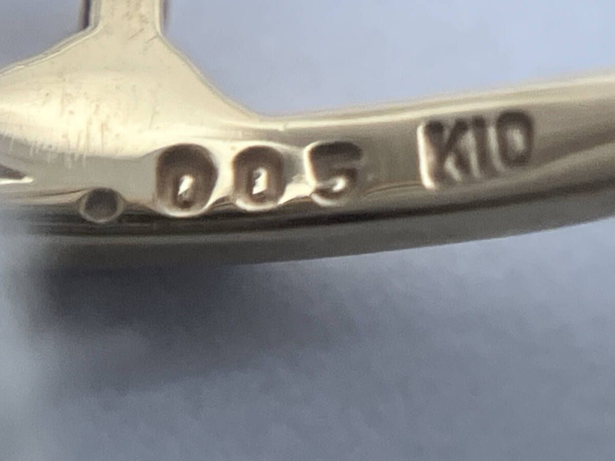  K 10 3号 ダイヤ0.005 ct 金 ゴールド 指輪 リング 貴金属 レディース リング 指輪 アクセサリー