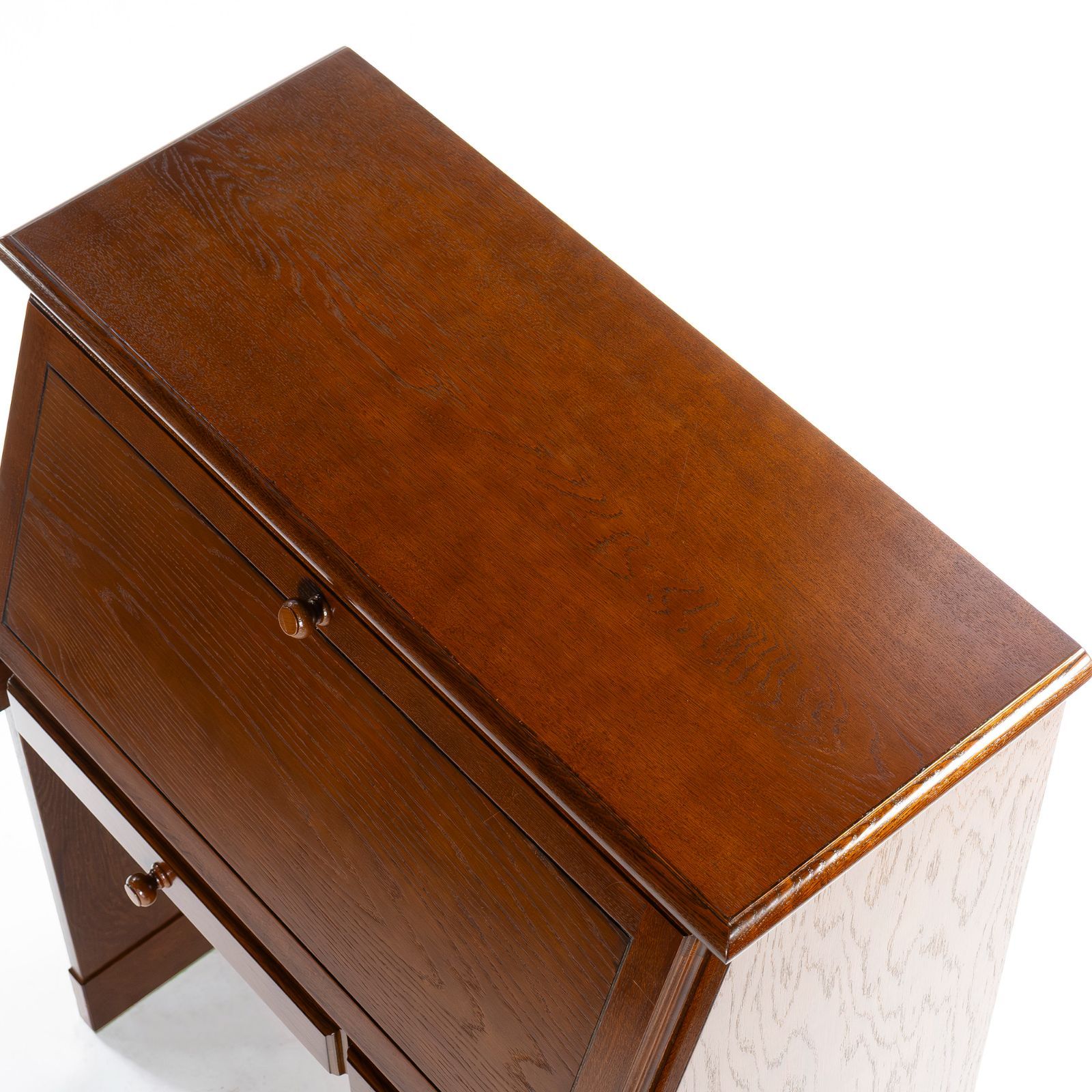 ライティングビューロー 越後民芸 オーク材 日本製 国産家具 民芸家具